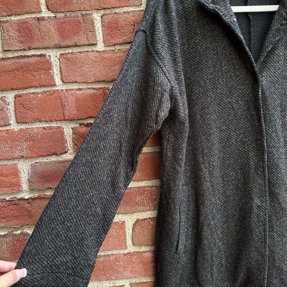 Eileen Fisher Women $278 Organic Cotton Terry Stand Collar Jacket shacket XS - Picture 6 of 12